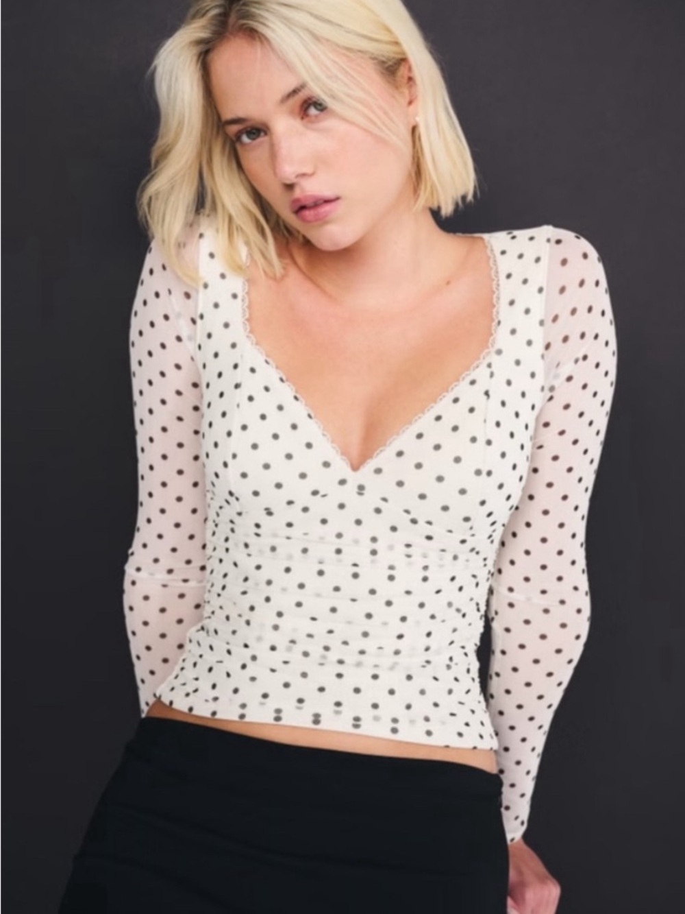 Abercrombie Bra-free Polka Dot Going Out Top